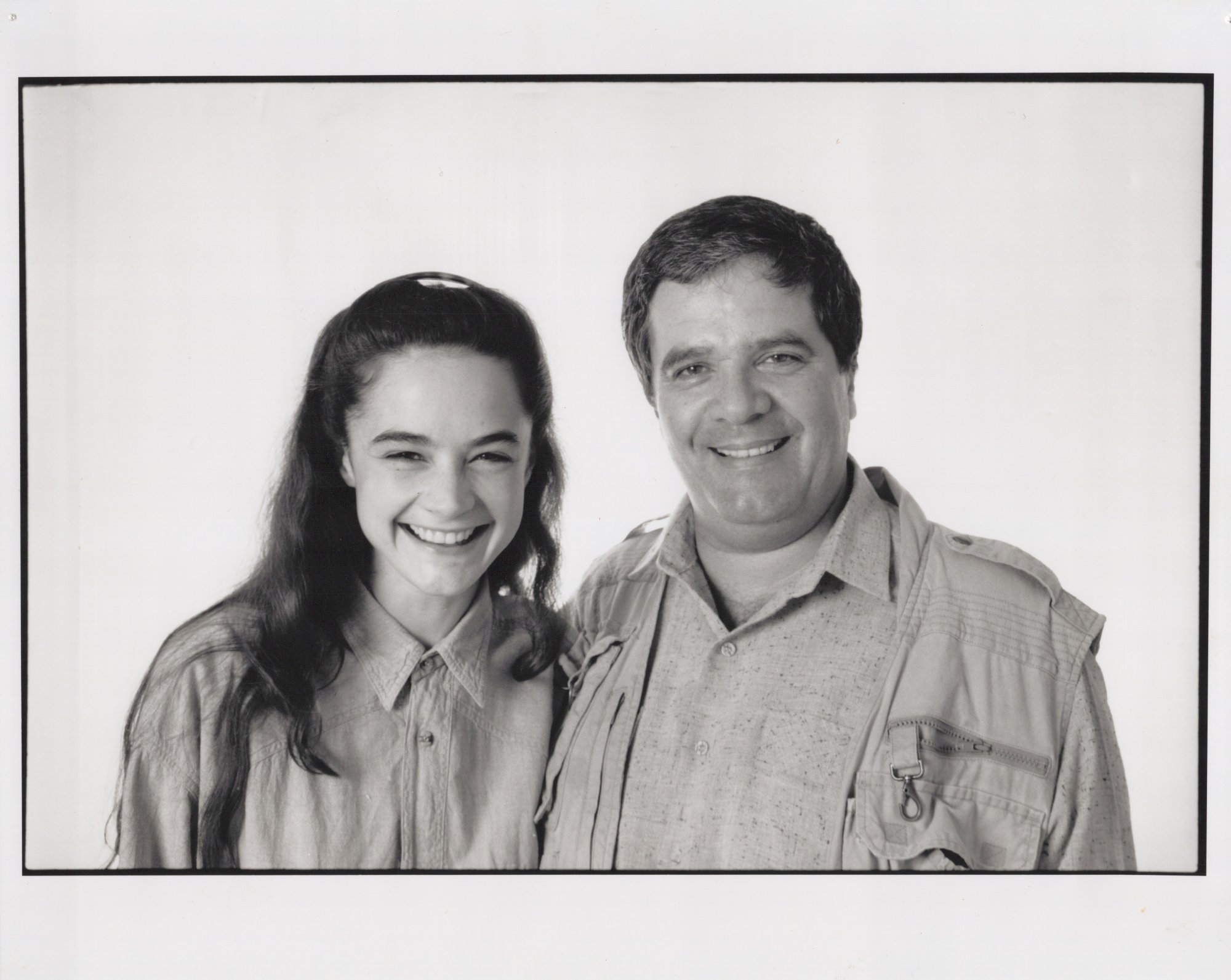Simon Townsend with daughter Lisbeth, early 1990s